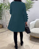 MEREDITH | ROUND NECK CUT-OUT SLEEVE SWING DRESS
