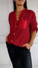 VERITY | SEQUIN TRIM BUTTON-UP SHIRT